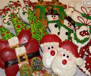 пазл Красивая Рождество печенье в различных формах